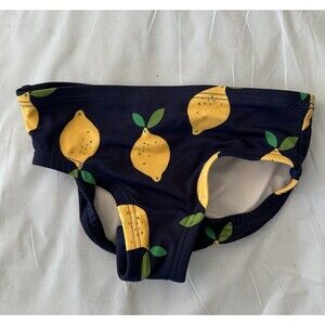 Hanna Andersson Size 3T Printed Easy 2 Piece Swim Bottoms Lemonade on Navy